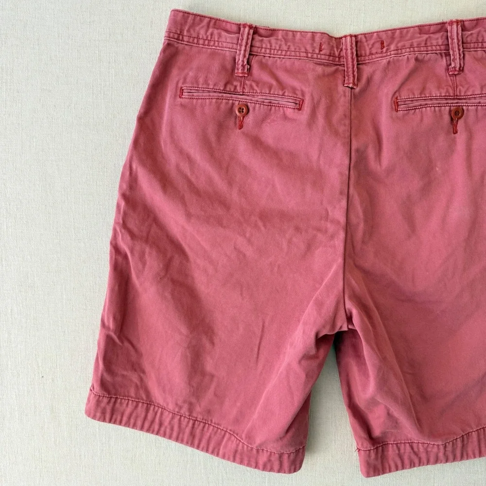 Polo Ralph Lauren Chino Shorts Mens 36 Red Relaxed Fit Cotton Casual Preppy